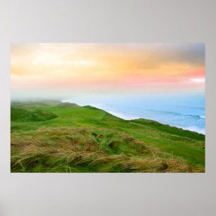 Poster vue sur le parcours de golf Ballybunion links