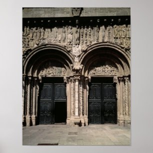 Poster Vue sur le Portico de las Platerias