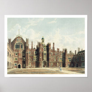 Poster Vue sur le Quadrangle à Hampton Court Palace pour