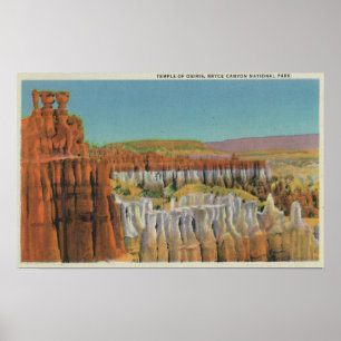 Poster Vue sur le temple d'Osiris