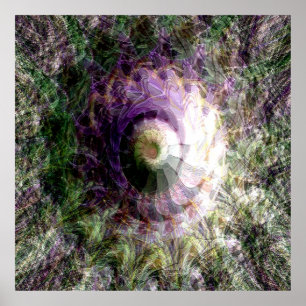 Poster Vue sur le volcan......