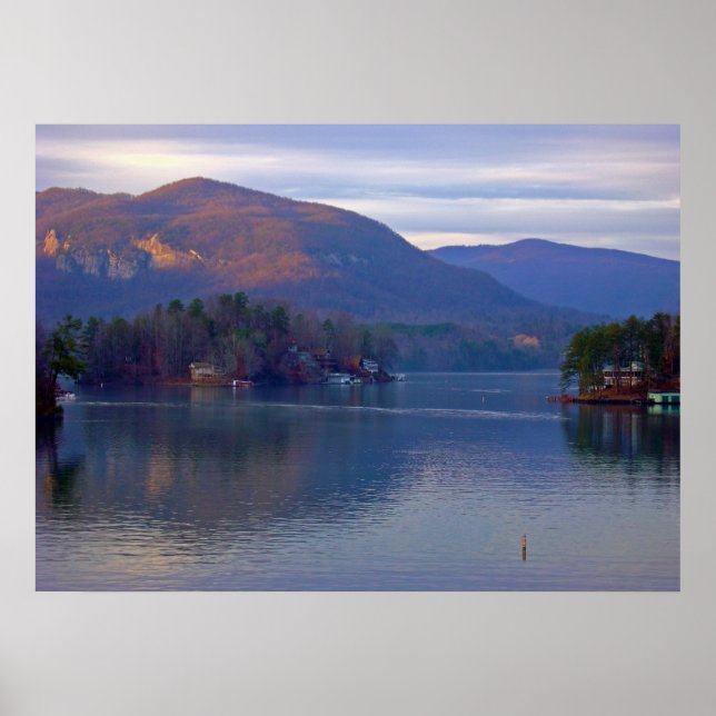 Poster Vue sur les montagnes (Devant)