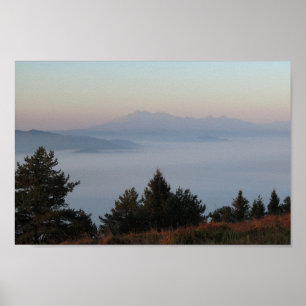 Poster Vue sur les Tatras depuis Pieniny