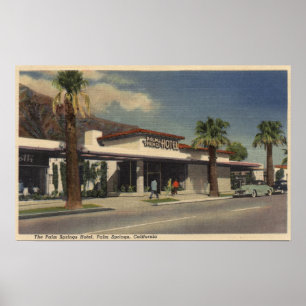 Poster Vue sur l'hôtel Palm Springs