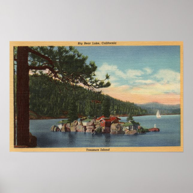 Poster Vue sur l'île au trésor (Devant)
