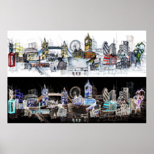 Poster Vue sur Londres