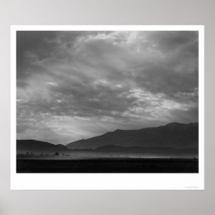 Poster Vue SW sur Manzanar, Tempête de poussière 1943