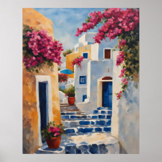 Poster Vues emblématiques d'Oia