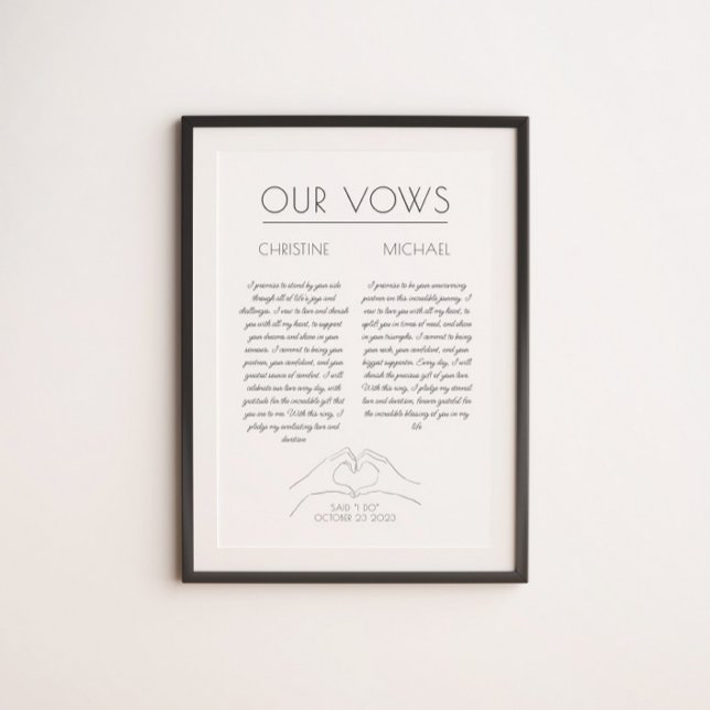Poster Vues mariage | Cadeau du premier anniversaire (Créateur téléchargé)