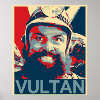 Poster Vultan inspiré par Flash Gordon