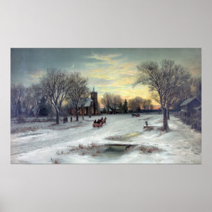 POSTER W.C. BAUER-CHRISTMAS EVE-PRINT