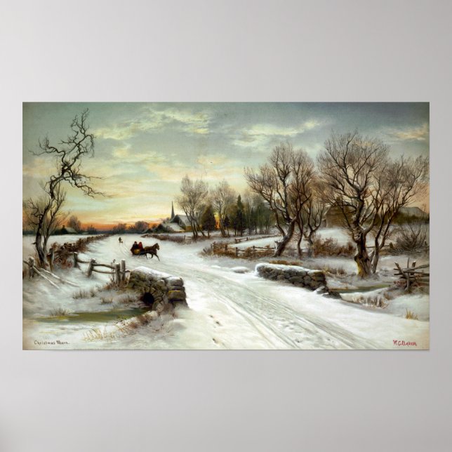 POSTER W.C. BAUER-CHRISTMAS MORN-PRINT (Devant)