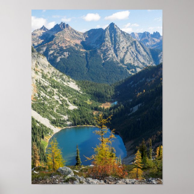 Poster WA, Forêt nationale de Wenatchee, lac Ann (Devant)