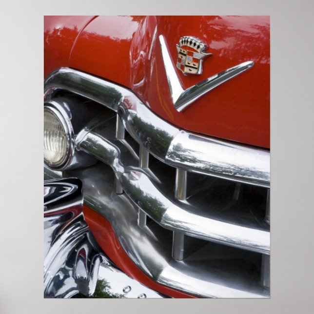 Poster WA, Seattle, automobile américaine classique. 4 (Devant)