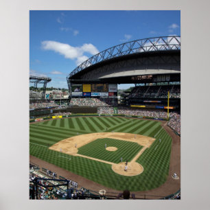 Poster WA, Seattle, Safeco Field, baseball des Mariners