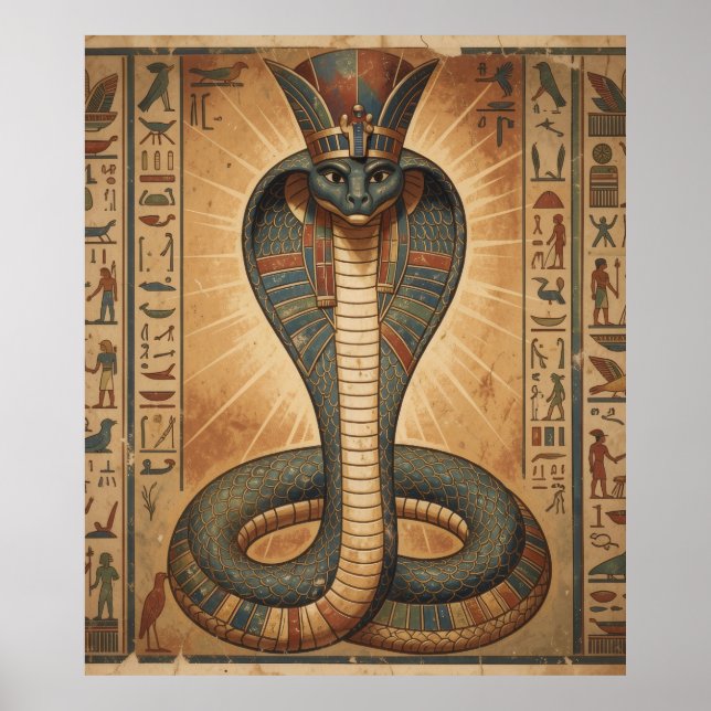 Poster Wadjet – Ägyptische Schlangengöttin´7 (Devant)