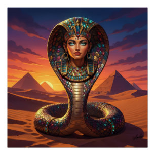 Poster Wadjet – déesse cobra égyptienne