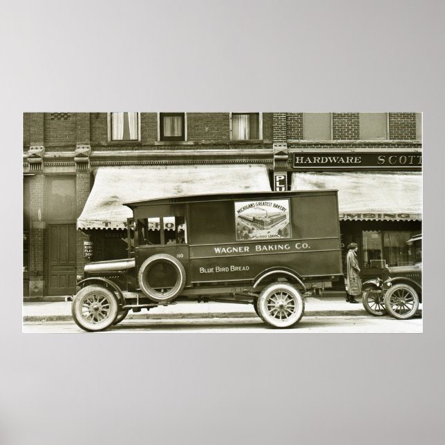 Poster Wagner Baking Entreprise Livraison Truck (Devant)