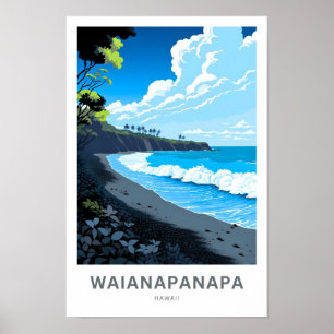 Poster Waianapanapa Hawaii