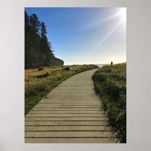 Poster Waikiki Beach, cape Disappointment, Washington