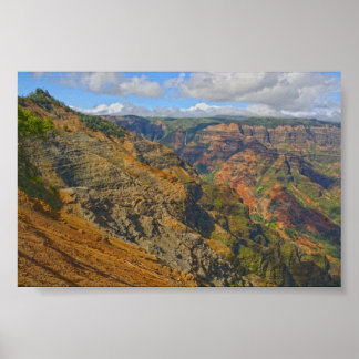Poster Waimea Canyon, Kauai, Hawaï
