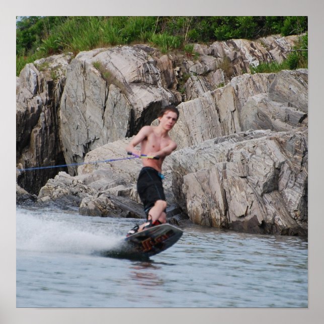 Poster Wakeboard côtier (Devant)