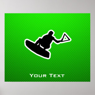 Poster Wakeboarder vert
