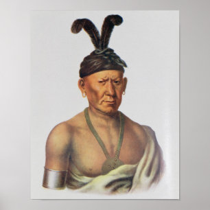 Poster Wakechai ou "Eagle de acroupissement", un chef de