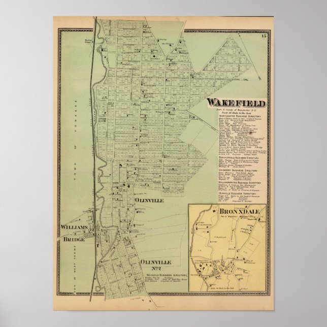 Poster Wakefield, Bronxdale (Devant)