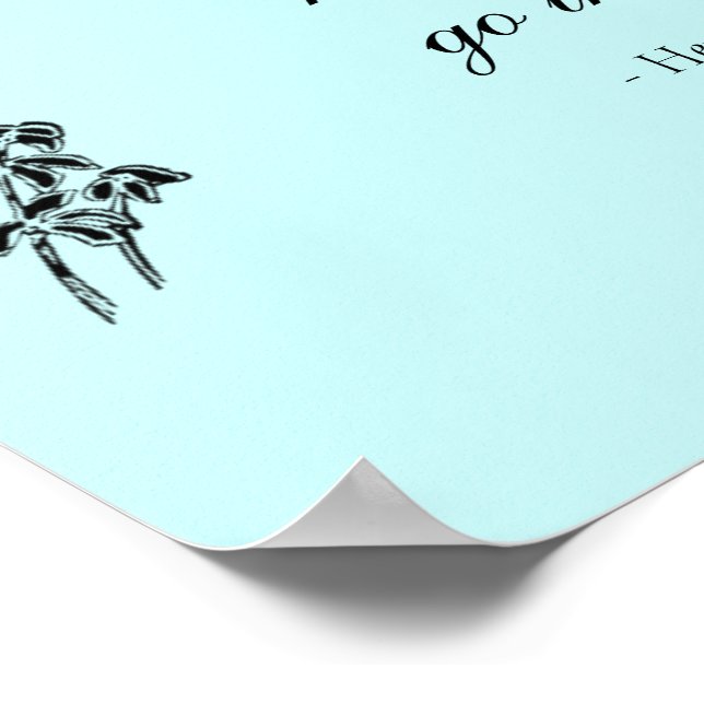 Poster Walden Citation, "Ne regarde jamais en arrière" (Coin)