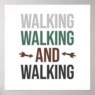Poster Walking is the Best Therapy Quote