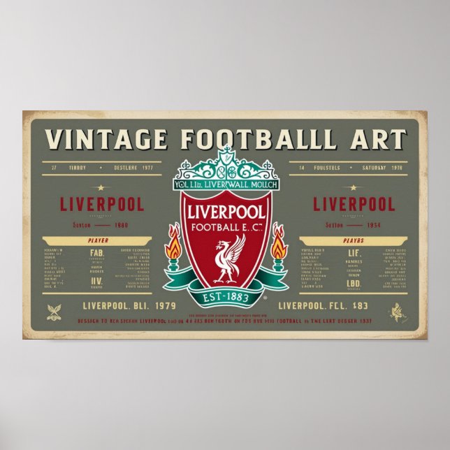Poster Wall Art Liverpool (Devant)