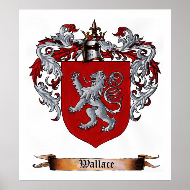 Poster Wallace Bouclier des armoiries (Devant)
