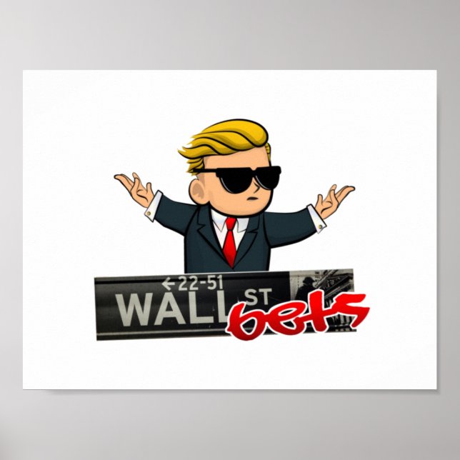 Poster WallstreetBets - WSB (Devant)