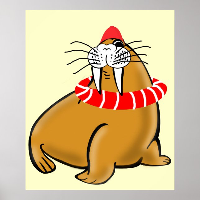 Poster Wally The Walrus Va Nager (Devant)