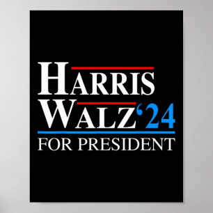 Poster Waltz 2024 Vice-Président Vp Kamala Harris Tim Wal