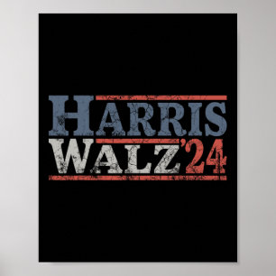 Poster Walz 2024 Election Kamala Harris Tim Waltz 2024 25