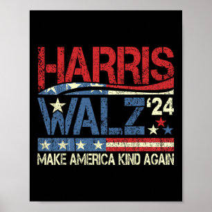 Poster Walz 2024 Rendre à l'Amérique le genre Harris Walt