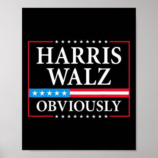 Poster Walz Président Kamala Harris Waltz Elect (Devant)