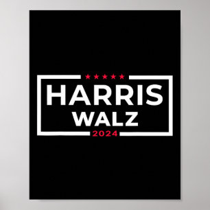 Poster WAlzheimer 2024 Tim W Kamala Harris Élection améri