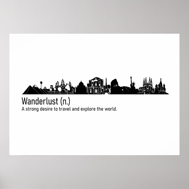 Poster Wanderlust (Devant)