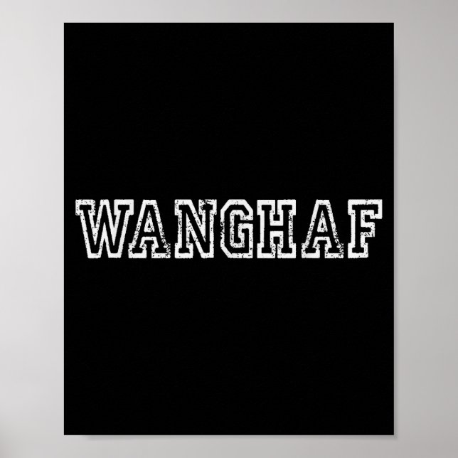 Poster Wanghaf Shirt – Bold Minimalist Streetwear Graphic (Devant)