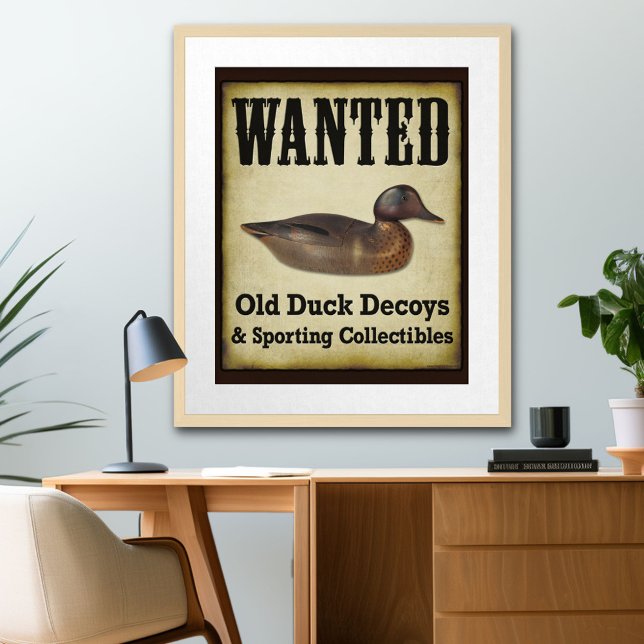 POSTER: Wanted - Duck Decoys Poster (Creator Uploaded)