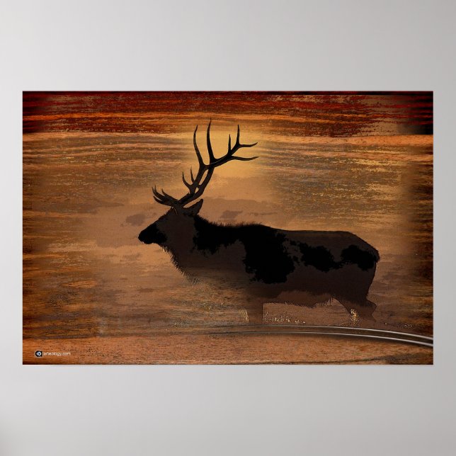 Poster wapiti (Devant)
