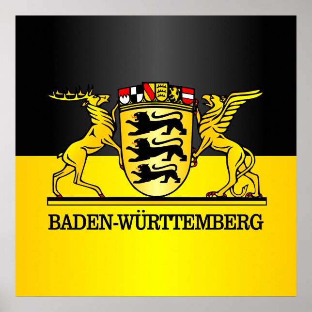 Poster Wappen Baden-Wurttemberg (Devant)