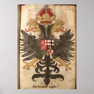 Poster Wappen der Römische Kaiser aus dem Mittelalter