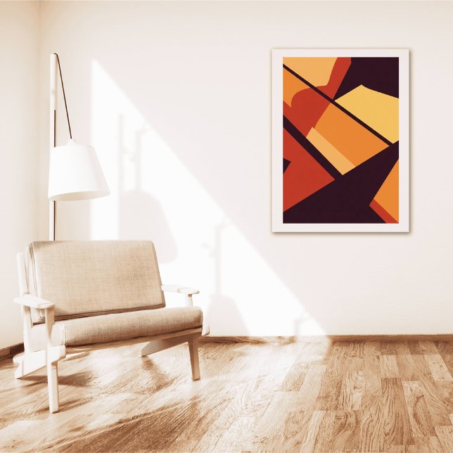 Poster Warm Geometric Abstract Wall Art  (Créateur téléchargé)