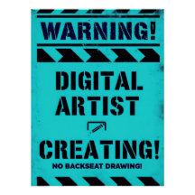 WARNING! Digital Artist Creating - Funny Studio