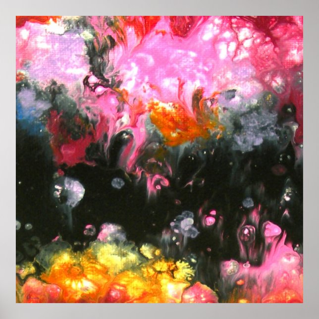 Poster "Wash #3", abstract, psychedelic (Devant)