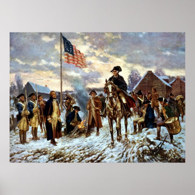 Poster Washington à Valley Forge (Devant)